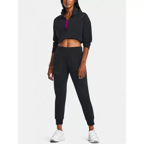  Pantaloni de trening pentru femei UNDER ARMOUR UNSTOPPABLE FLC JOGGER 1379846-001 NEGRU 