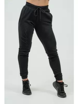 Semnătură pentru femei INTENSE 846 BLACK Nebbia pantaloni de trening largi