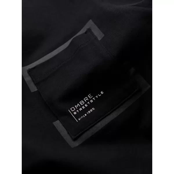  Cămaşă OMBRE OM-TSPT-0154 NEGRU 