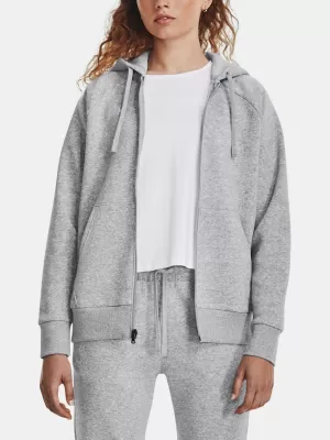 Hanorac de dama UNDER ARMOUR RIVAL FLEECE FZ HOODIE 1379497-012 GRI