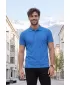 Tricou pentru bărbați cu guler ALTISPORT NoPrint NP/ALM302 SNORKEL ALBASTRU