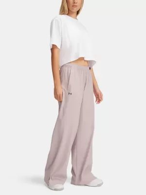 Pantaloni sport de damă UNDER ARMOUR RIVAL WIDE LEG PANT 1386453-009 GRI