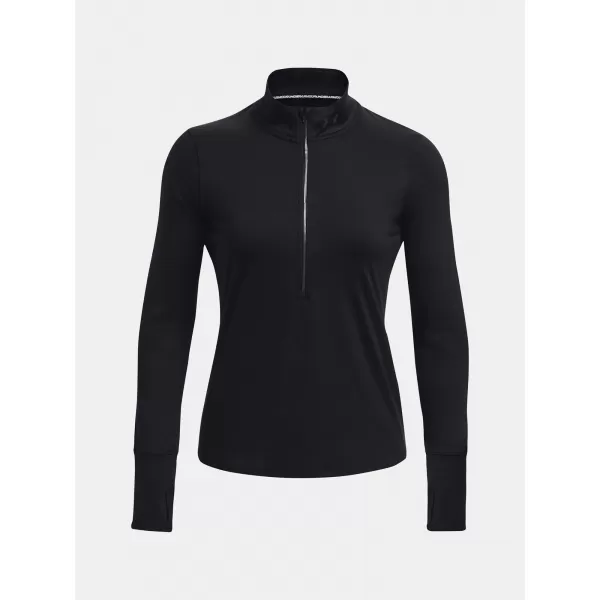  Tricou pentru femei UNDER ARMOUR QUALIFIER RUN 1/2 ZIP 1379349-001 NEGRU 