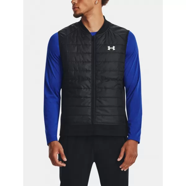  Vesta pentru bărbați UNDER ARMOUR STRM INS RUN VEST 1380870-001 NEGRU 