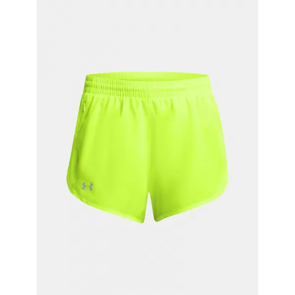  Pantaloni scurți de damă UNDER ARMOUR FLY BY 3 SHORTS 1382438-731 VERDE 