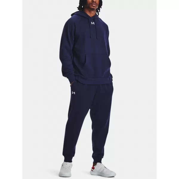  Pantaloni de trening pentru bărbați UNDER ARMOUR RIVAL FLEECE JOGGERS 1379774-410 ALBASTRU 