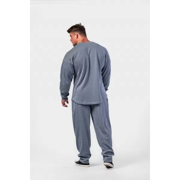  Hanorac supradimensionat fara gluga SIGNATURE 797 BLUE Nebbia 