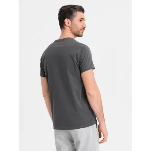  Cămaşă OMBRE OM-TSBS-0236 GRAFIT 