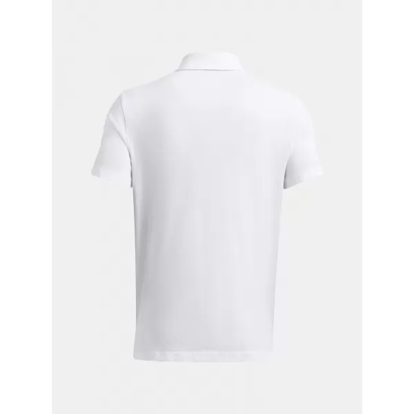  Tricou pentru bărbați UNDER ARMOUR ICON POLO 1386608-100 ALB 