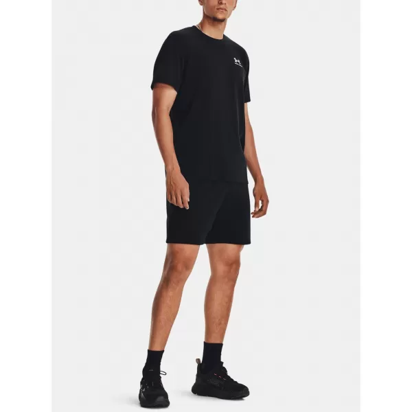  Pantaloni scurți pentru bărbați UNDER ARMOUR ESSENTIAL FLEECE SHORTS 1380377-001 NEGRU 