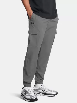 Pantaloni sport pentru bărbați UNDER ARMOUR VIBE WOVEN CARGO PANTS 1386558-025 GRI
