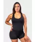Salopetă sport scurtă 5 inci GYM RAT 287 BLACK Nebbia