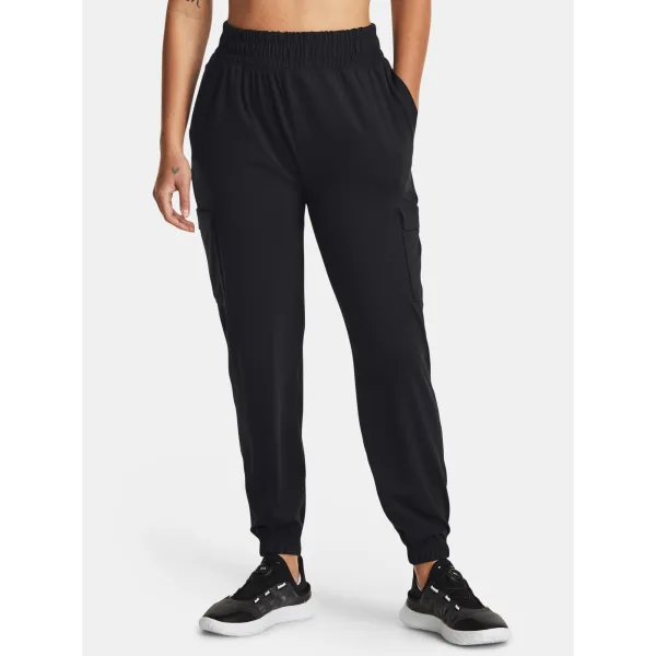  Pantaloni de trening pentru femei UNDER ARMOUR MERIDIAN CARGO JOGGER 1382524-001 NEGRU 