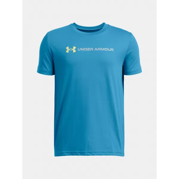  Tricou băieți UNDER ARMOUR B LOGO WORDMARK SS 1389963-452 ALBASTRU 