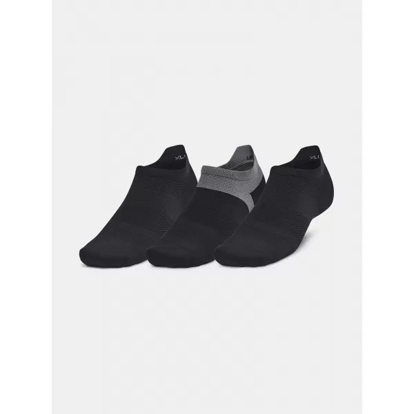  Șosete UNDER ARMOUR AD RUN LITE NS (3 PÁRY) 1386237-001 NEGRU 