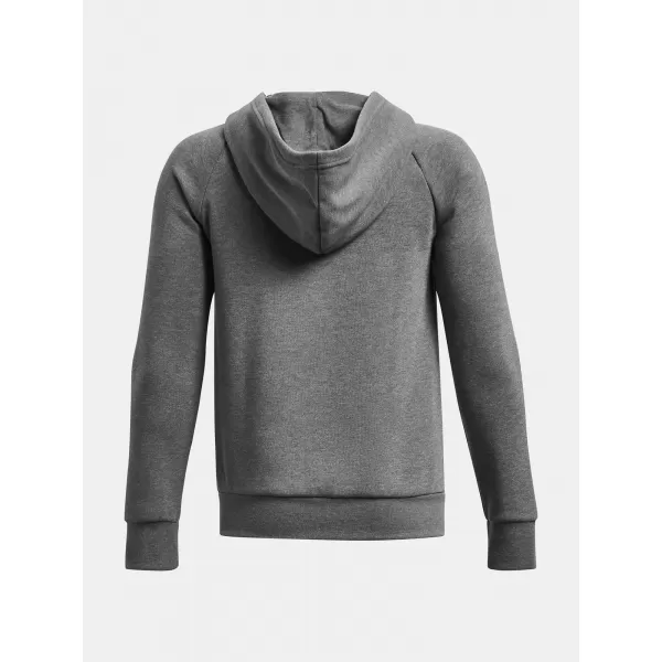  Hanorac pentru băiat UNDER ARMOUR RIVAL FLEECE FZ HOODIE 1379794-025 GRI 