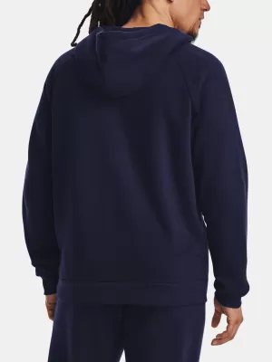 Hanorac pentru bărbați UNDER ARMOUR RIVAL FLEECE FZ HOODIE 1379767-410 ALBASTRU