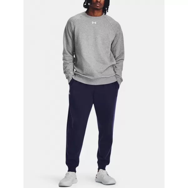  Hanorac pentru bărbați UNDER ARMOUR RIVAL FLEECE CREW 1379755-025 GRI 