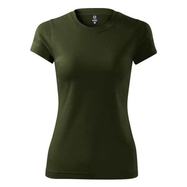 Cămașă funcțională feminină ALTISPORT NoPrint NP/ALW041 MILITAR 