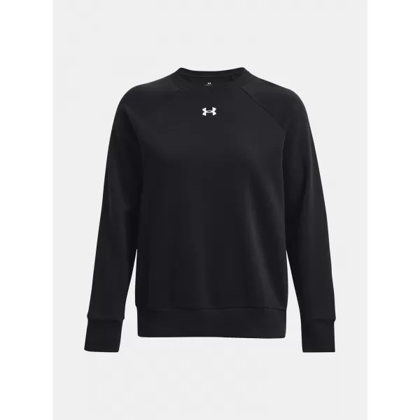  Hanorac de dama UNDER ARMOUR RIVAL FLEECE CREW 1379508-001 NEGRU 
