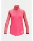 Tricou fetita UNDER ARMOUR TECH GRAPHIC 1/2 ZIP 1377586-683 ROZ