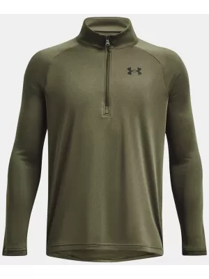 Tricou băieți UNDER ARMOUR TECH 2.0 1/2 ZIP 1363286-390 VERDE