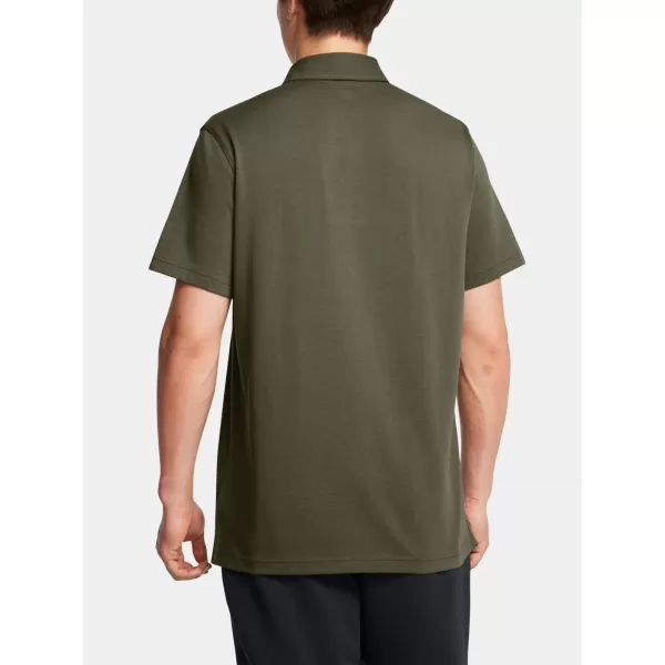  Tricou pentru bărbați UNDER ARMOUR ICON POLO 1386608-390 VERDE 