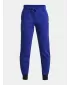 Pantaloni de trening pentru băieți UNDER ARMOUR RIVAL FLEECE SCRIPT JGRS 1379789-400 ALBASTRU