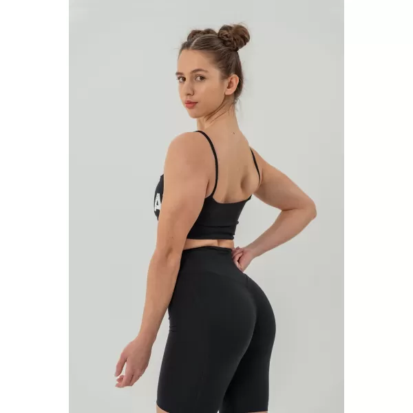  Pantaloni scurți SNATCHED 614 BLACK Nebbia cu talie înaltă de 9 inci 