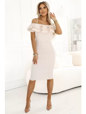 Rochie NUMOCO CARMEN 599-1 BEJ