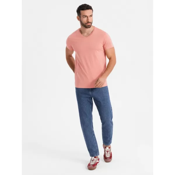  Cămaşă OMBRE OM-TSBS-0237 ROZ 