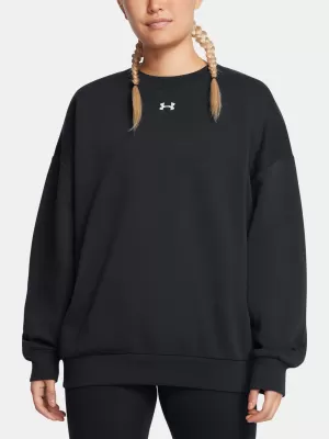 Hanorac de dama UNDER ARMOUR RIVAL FLEECE OS CREW NEGRU