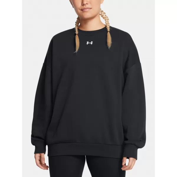  Hanorac de dama UNDER ARMOUR RIVAL FLEECE OS CREW NEGRU 