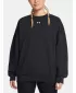 Hanorac de dama UNDER ARMOUR RIVAL FLEECE OS CREW NEGRU