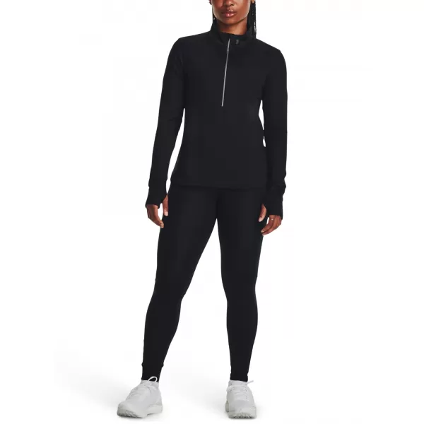  Tricou pentru femei UNDER ARMOUR QUALIFIER RUN 1/2 ZIP 1379349-001 NEGRU 