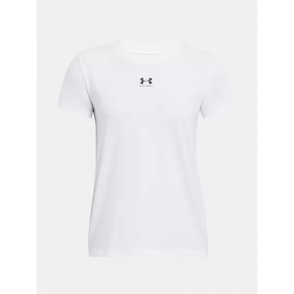  Tricou pentru femei UNDER ARMOUR CAMPUS CORE SS 1383648-100 ALB 