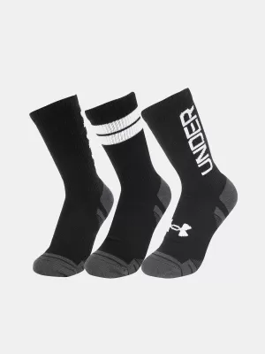 Șosete UNDER ARMOUR PERF TECH NOV CREW (3 PÁRY) 1379515-002 NEGRU