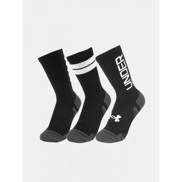  Șosete UNDER ARMOUR PERF TECH NOV CREW (3 PÁRY) 1379515-002 NEGRU 