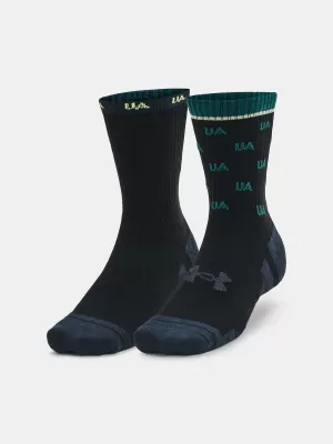 Șosete UNDER ARMOUR PERF COTTON NOV MID (2 PÁRY) 1379534-002 NEGRU