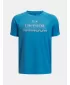 Tricou băieți UNDER ARMOUR TECH SPLIT WORDMARK SS 1383010-452 ALBASTRU