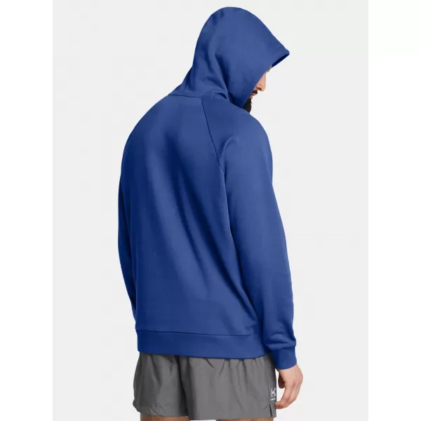  Hanorac pentru bărbați UNDER ARMOUR RIVAL FLEECE HOODIE 1379757-432 ALBASTRU 