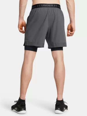 Pantaloni scurți pentru bărbați UNDER ARMOUR VANISH WOVEN 2IN1 STS 1373764-025 GRI