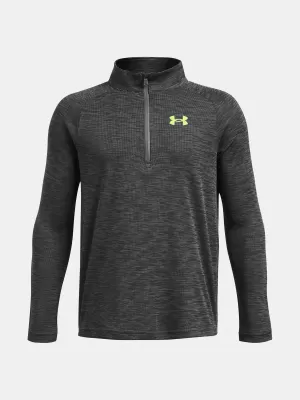 Tricou băieți UNDER ARMOUR TECH TEXTURED 1/2 ZIP 1382791-025 GRI