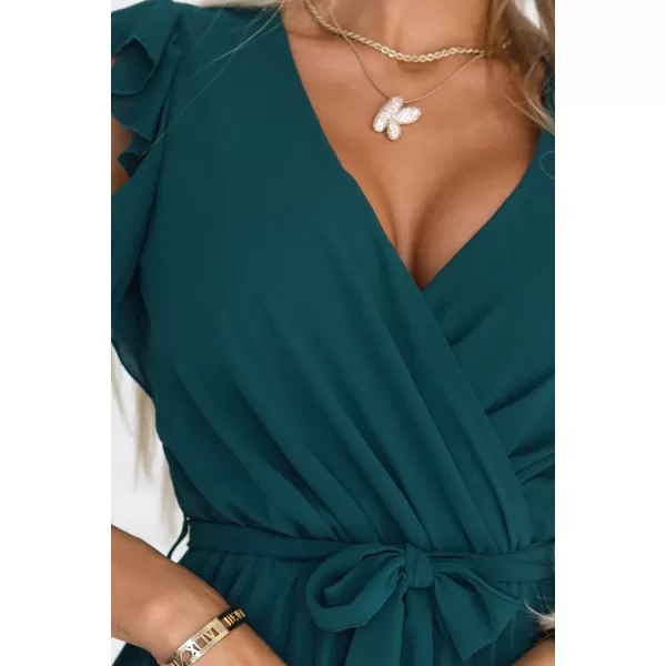  Rochie NUMOCO POLINA 374-8 VERDE 