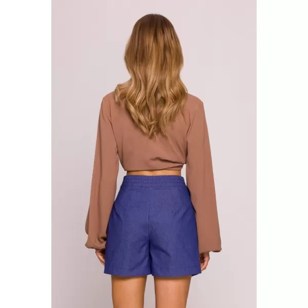  Pantaloni scurți de damă MOE M860 ALBASTRU 