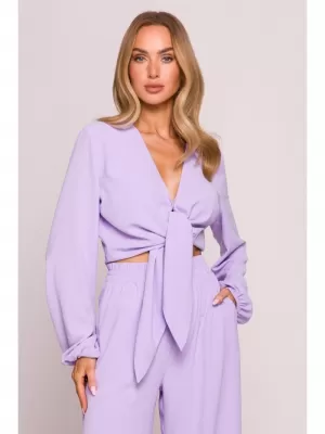 Crop top de damă MOE M861 VIOLET