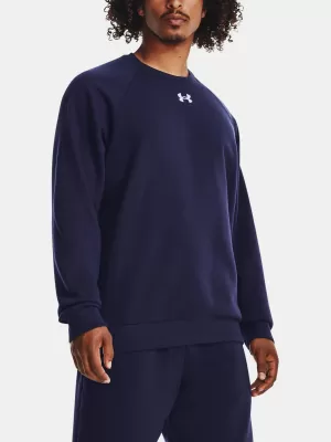 Hanorac pentru bărbați UNDER ARMOUR RIVAL FLEECE CREW 1379755-410 ALBASTRU