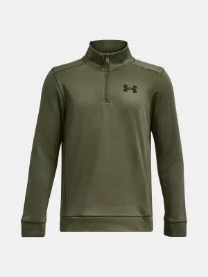 Hanorac pentru băiat UNDER ARMOUR ARMOUR FLEECE 1/4 ZIP 1373559-390 VERDE