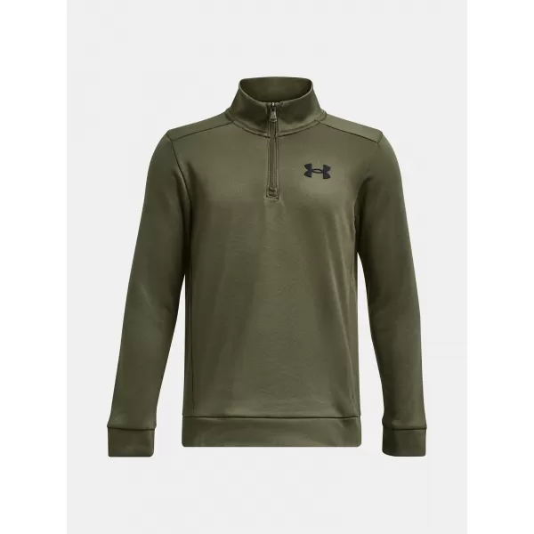  Hanorac pentru băiat UNDER ARMOUR ARMOUR FLEECE 1/4 ZIP 1373559-390 VERDE 