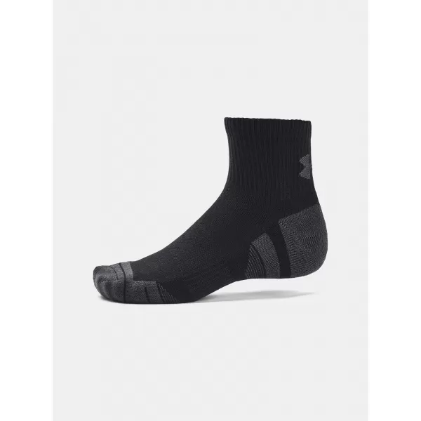  Șosete UNDER ARMOUR PERFORMANCE TECH QTR (3 PÁRY) 1379510-001 NEGRU 